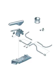 Brake lever — VW GTI factory diagram