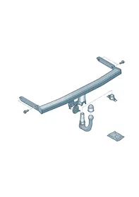 Towbar, removable — VW GTI factory diagram