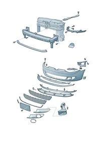 Bumper — VW GTI factory diagram