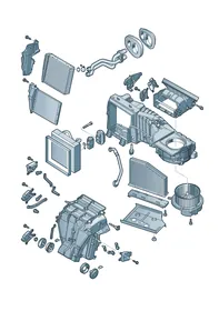 Air-conditioning system — VW GTI factory diagram