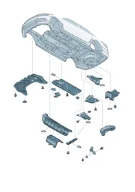 Underbody trim — VW GTI factory diagram