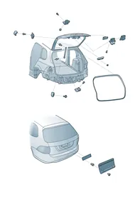 Rear lid — VW GTI factory diagram