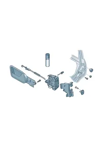 Door lock — VW GTI factory diagram