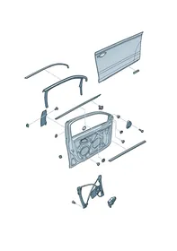 Window regulator — VW GTI factory diagram