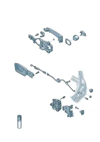 Door lock — VW GTI factory diagram