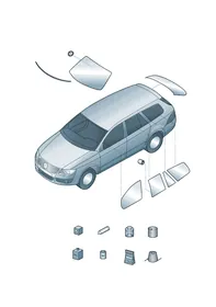 Windscreen — VW GTI factory diagram