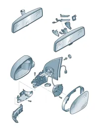 Exterior mirror — VW GTI factory diagram