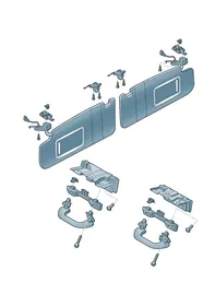 Sun visor — VW GTI factory diagram