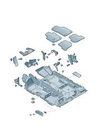 Floor covering — VW GTI factory diagram