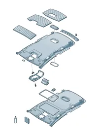Roof cover — VW GTI factory diagram