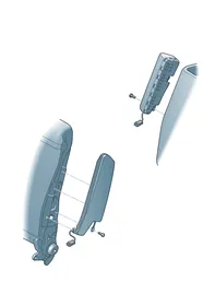 Side airbag unit — VW GTI factory diagram