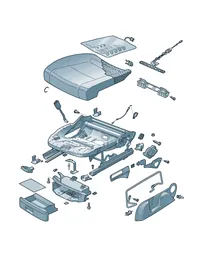 Seat — VW GTI factory diagram
