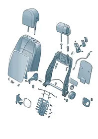 Backrest — VW GTI factory diagram