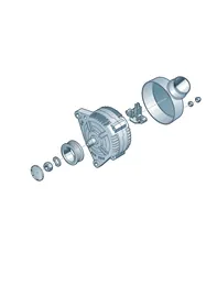 Alternator versions — VW GTI factory diagram
