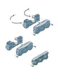 Fresh air and heating control — VW GTI factory diagram