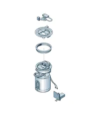 Fuel delivery unit and sender — VW GTI factory diagram
