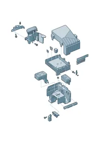 Central electrics — VW GTI factory diagram