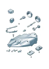 Headlight — VW GTI factory diagram