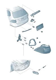 Tail light — VW GTI factory diagram
