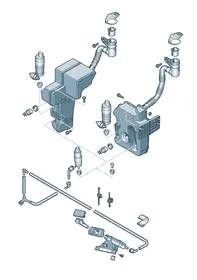 Headlight washer system — VW GTI factory diagram