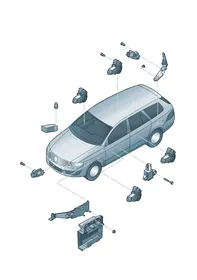 Electrical parts — VW GTI factory diagram