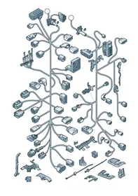 Central wiring set — VW GTI factory diagram