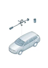 Adapter cable loom — VW GTI factory diagram