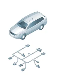 Roof wiring harness — VW GTI factory diagram