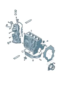 Crankcase housing — VW GTI factory diagram