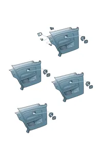Side trim panels — VW GTI factory diagram