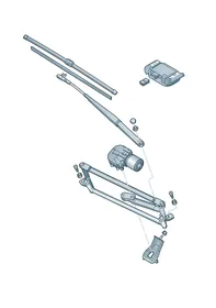 Windshield wiper — VW GTI factory diagram