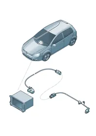 Adapter cable loom — VW GTI factory diagram