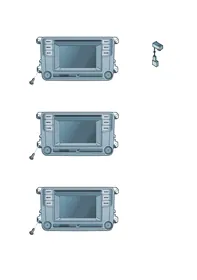 Display and control unit — VW GTI factory diagram