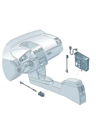 AUX-IN socket — VW GTI factory diagram