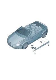 Side member trim — VW GTI factory diagram