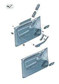 Door panel — VW GTI factory diagram