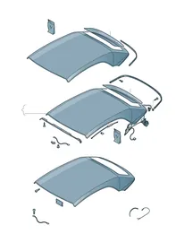 Convertible top — VW GTI factory diagram