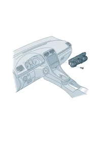 Display and control panel — VW GTI factory diagram