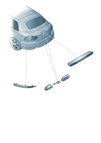 Additional brake light — VW GTI factory diagram