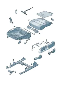 Seat frame — VW GTI factory diagram