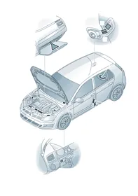 Type plates — VW GTI factory diagram