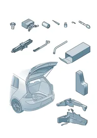Vehicle tools — VW GTI factory diagram