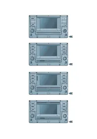 Display and control unit — VW GTI factory diagram