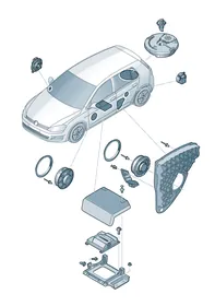Electrical parts — VW GTI factory diagram