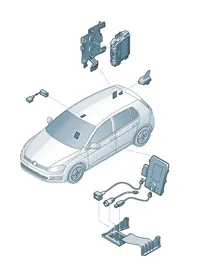 Electric parts — VW GTI factory diagram