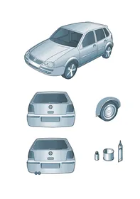 Genuine accessories — VW GTI factory diagram