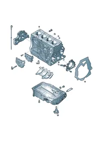Crankcase housing — VW GTI factory diagram