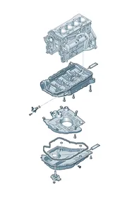 Oil sump — VW GTI factory diagram