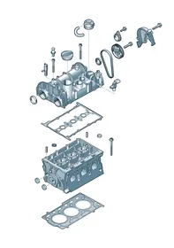 Cylinder head — VW GTI factory diagram