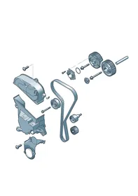Toothed belt — VW GTI factory diagram